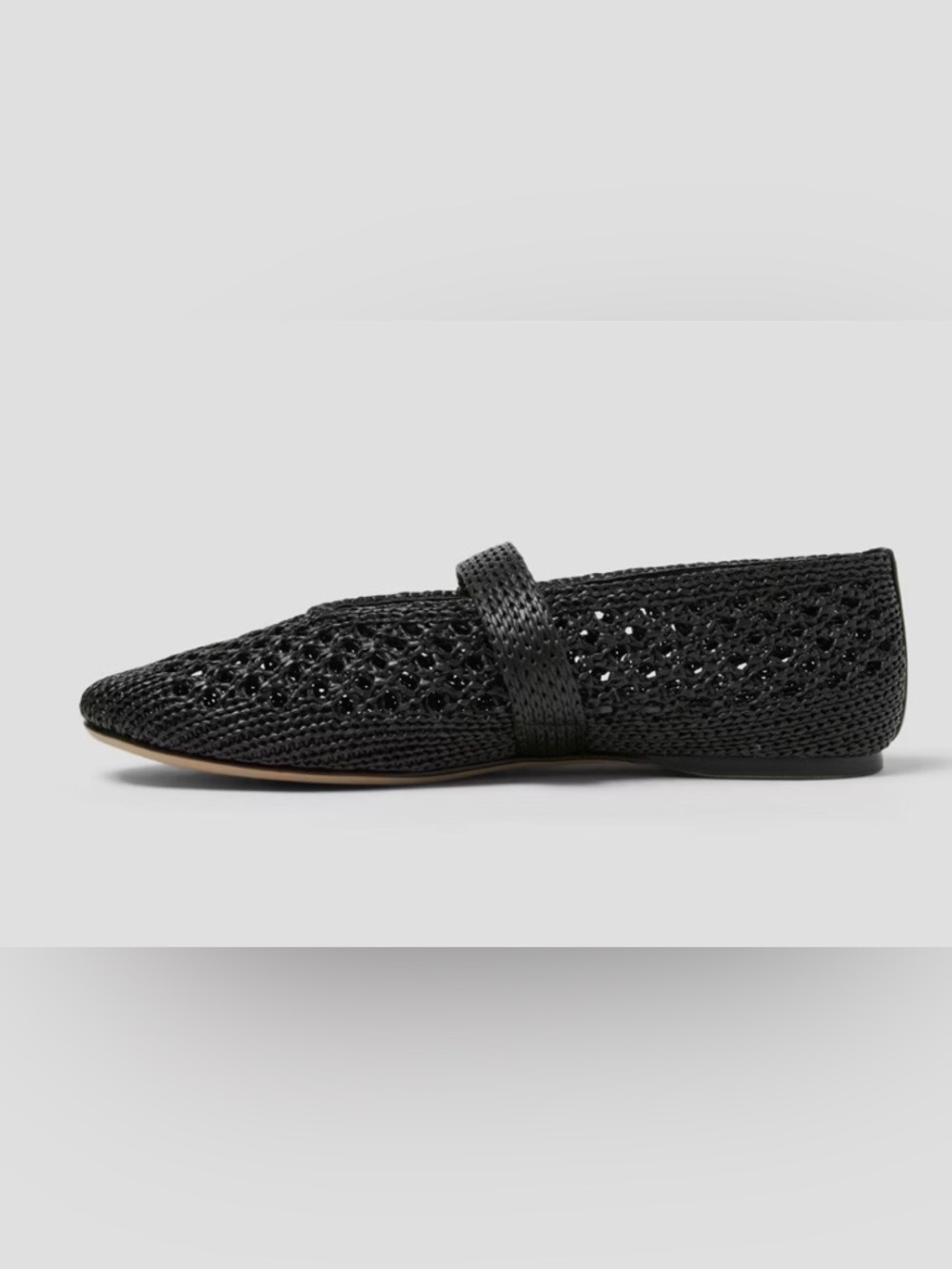Women's Sia Knit Woven Mary Jane Flats - Universal Thread™ Black - sz 7 - new - Picture 2 of 7